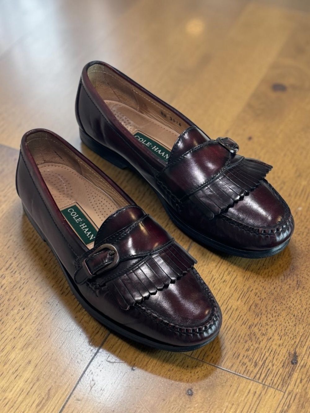 Cole Haan Kiltie Buckle Strap Loafers Mens Size 9.5D